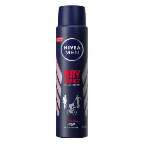 Nivea Men Dry Impact Antiperspirant Deodorant (250 ml)