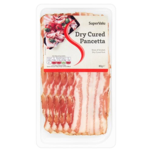 SuperValu Dry Cured Pancetta Slices (80 g) Storefront EN