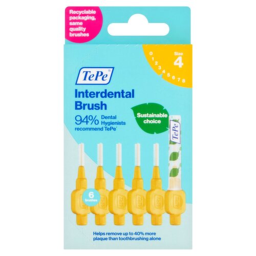 Tepe Interdental Yellow Brush 6 Pack (16 g)