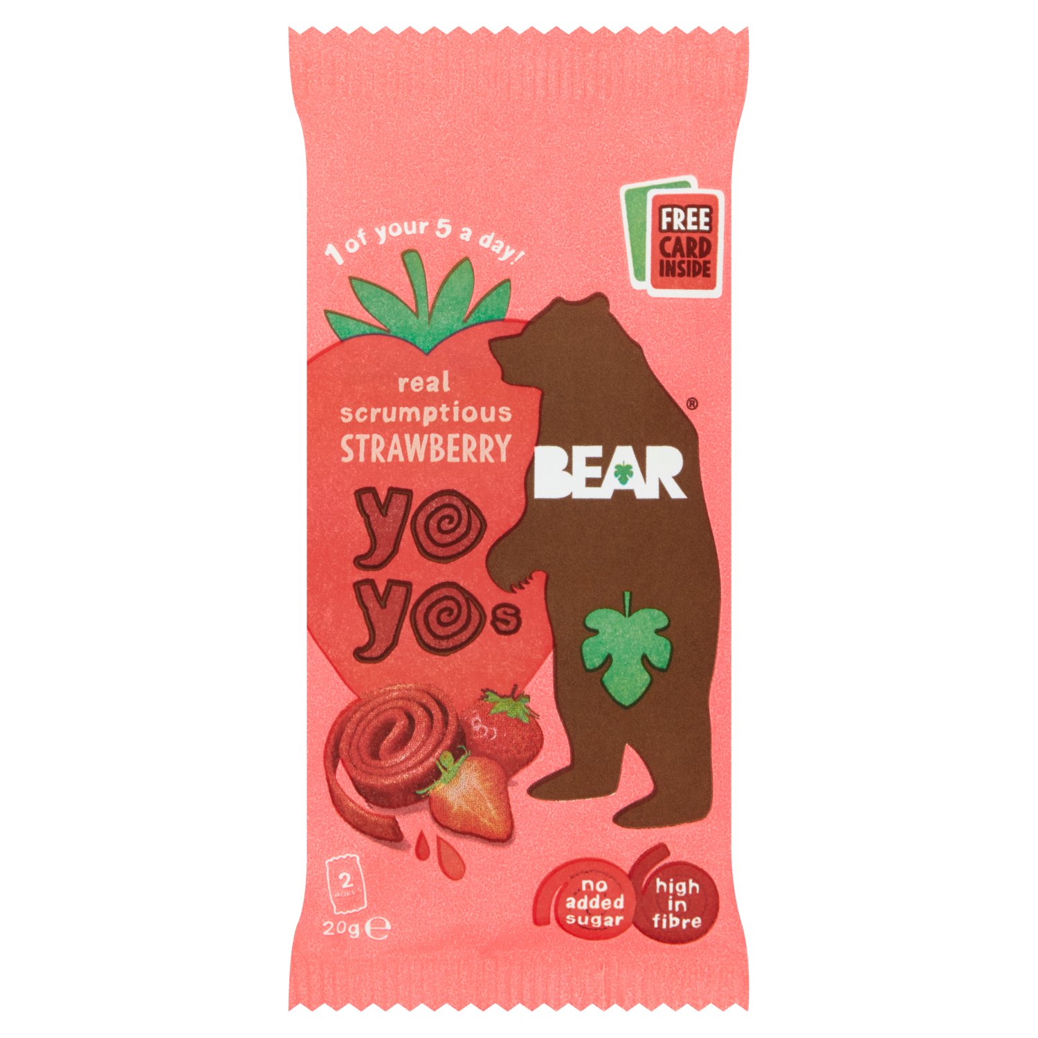 Bear Pure Fruit yoyos Strawberry (20 g)