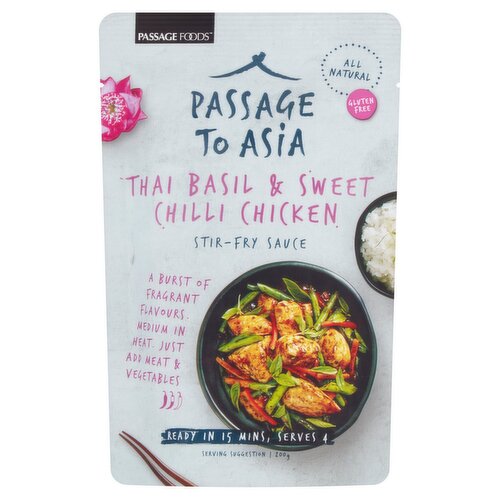 Passage To Asia Thai Basil Sweet Chilli Chicken Stir fry Sauce