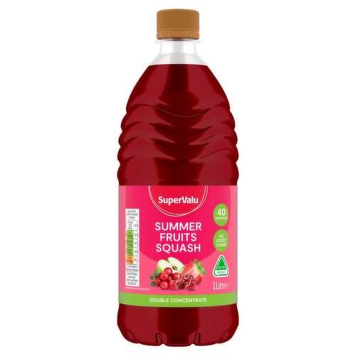 SuperValu No Added Sugar Summer Fruits Double Concentrate Squash (1 L)