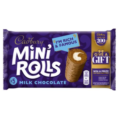 Cadbury Chocolate Mini Rolls 5 Pack (144 g)