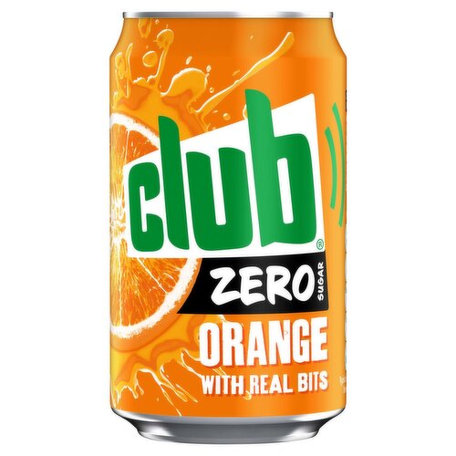 Club Zero Orange Can 4 Pack (330 ml)