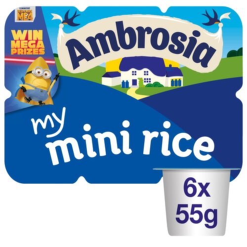 Ambrosia Mini Rice Pots 6 Pack (330 g)