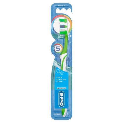 Oral-B Complete 5 Way Clean Medium Toothbrush  (1 Piece)