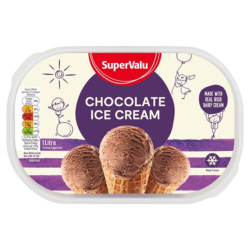 SuperValu Chocolate Ice Cream  (1 L)