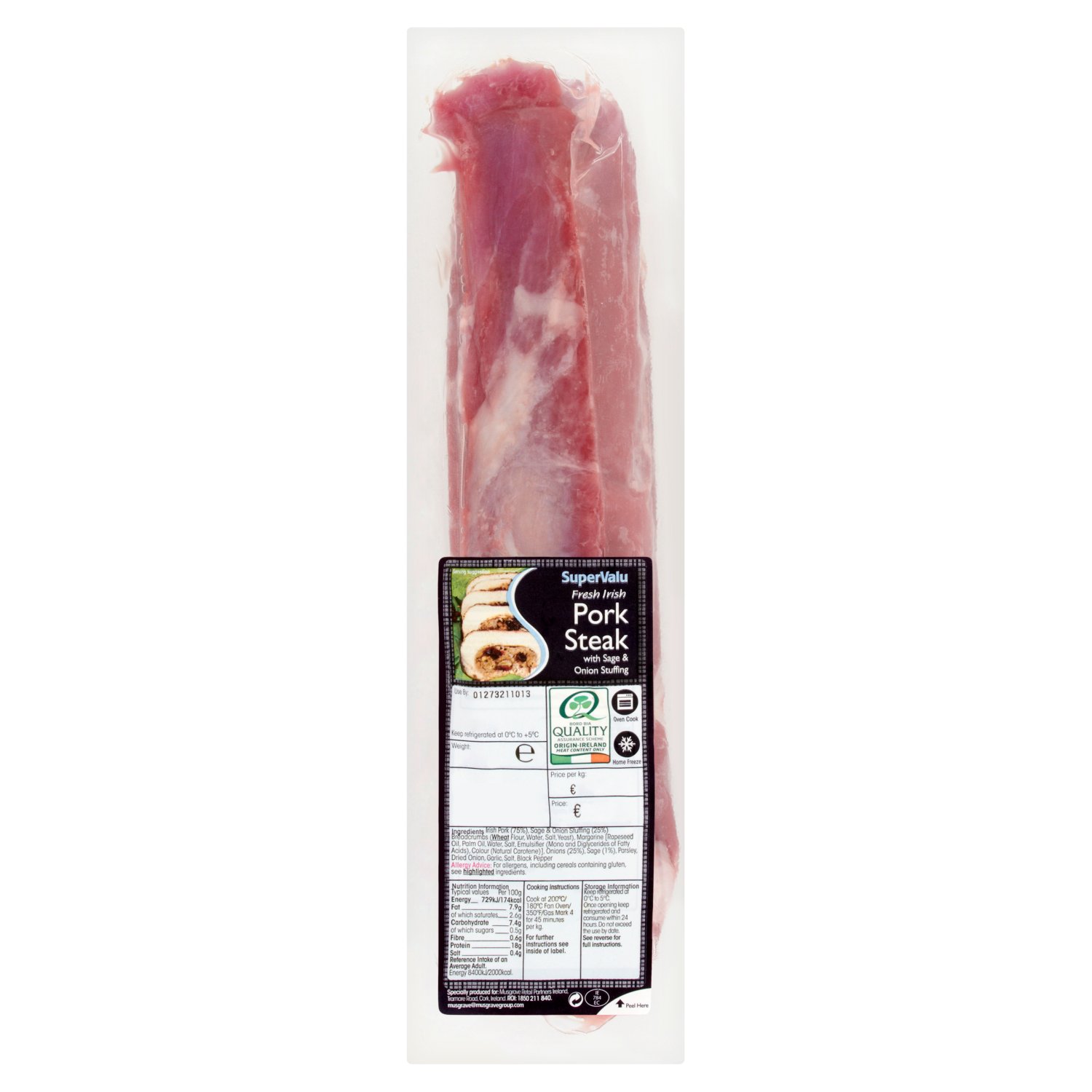 SuperValu Pork Steak With Sage & Onion Stuffing (1 kg)