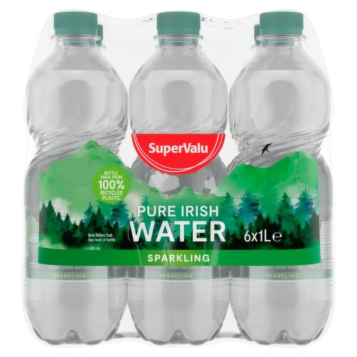 SuperValu Sparkling Water 6 Pack (1 L)