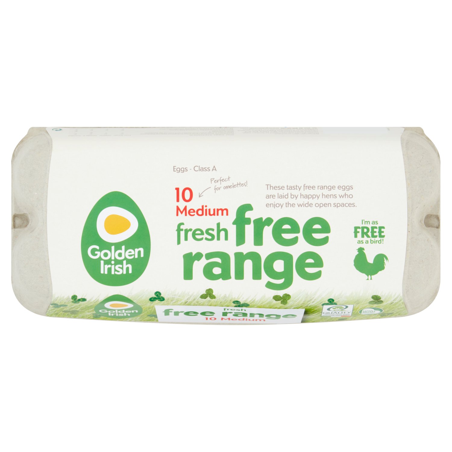 Golden Irish Free Range Medium Eggs  (10 Piece)