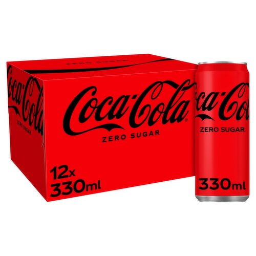 Coca-Cola Zero Sugar Can 12 Pack (330 ml)