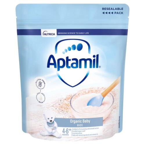 Aptamil Organic Baby Rice 4-6+ Months (100 g)