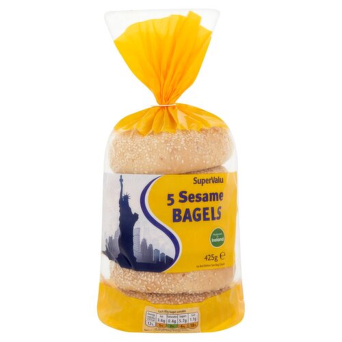 SuperValu Sesame Bagels 5 Pack (425 g)