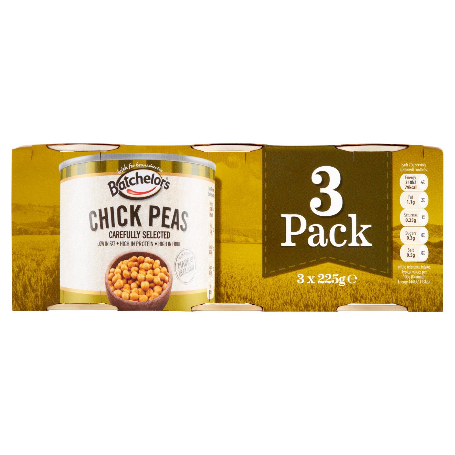 Batchelors Chick Peas 3 Pack (225 g)