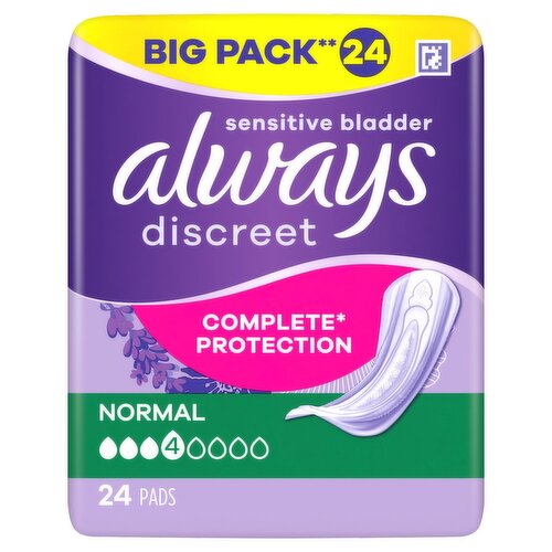 Always Discreet Incontinence Liners Normal (24 Piece) - Storefront EN