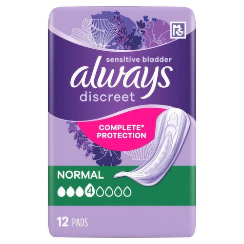 Always Discreet Incontinence Pads Normal (12 Piece) Storefront EN