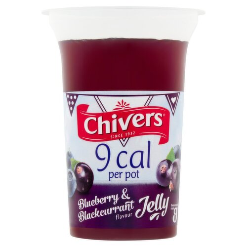 Chivers 9 Calorie Blueberry & Blackcurrant Jelly Pot (150 g)