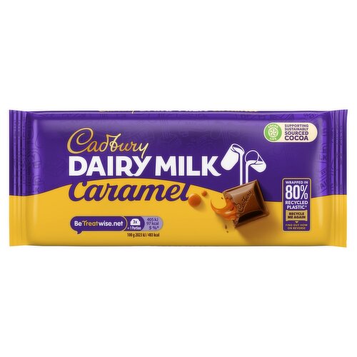 Cadbury Dairy Milk Packet Plastic Hand Held Chocolate, 110 g