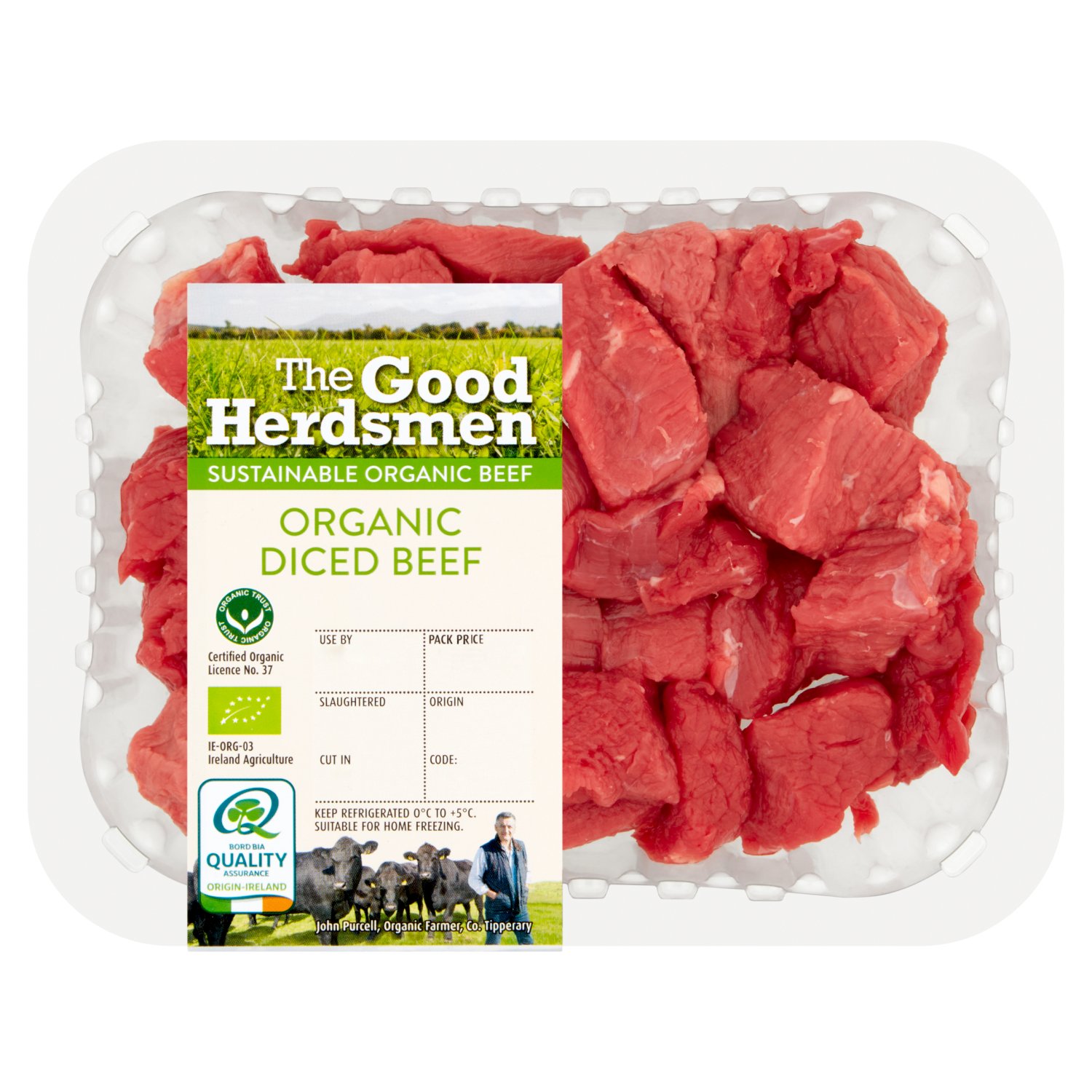 Good Herdsmen Organic Diced Beef (380 g)