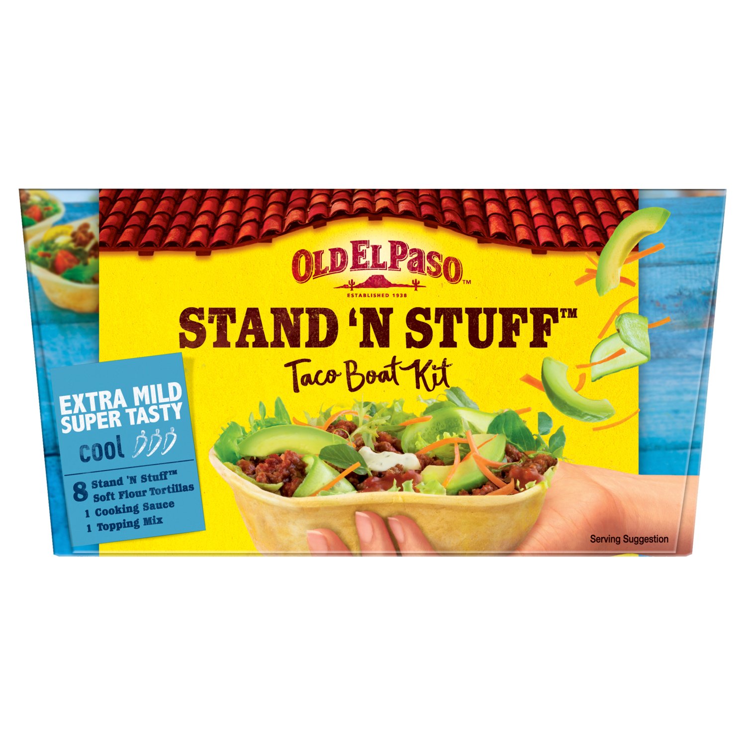 Old El Paso Stand 'N' Stuff Extra Mild Taco Kit (329 g)