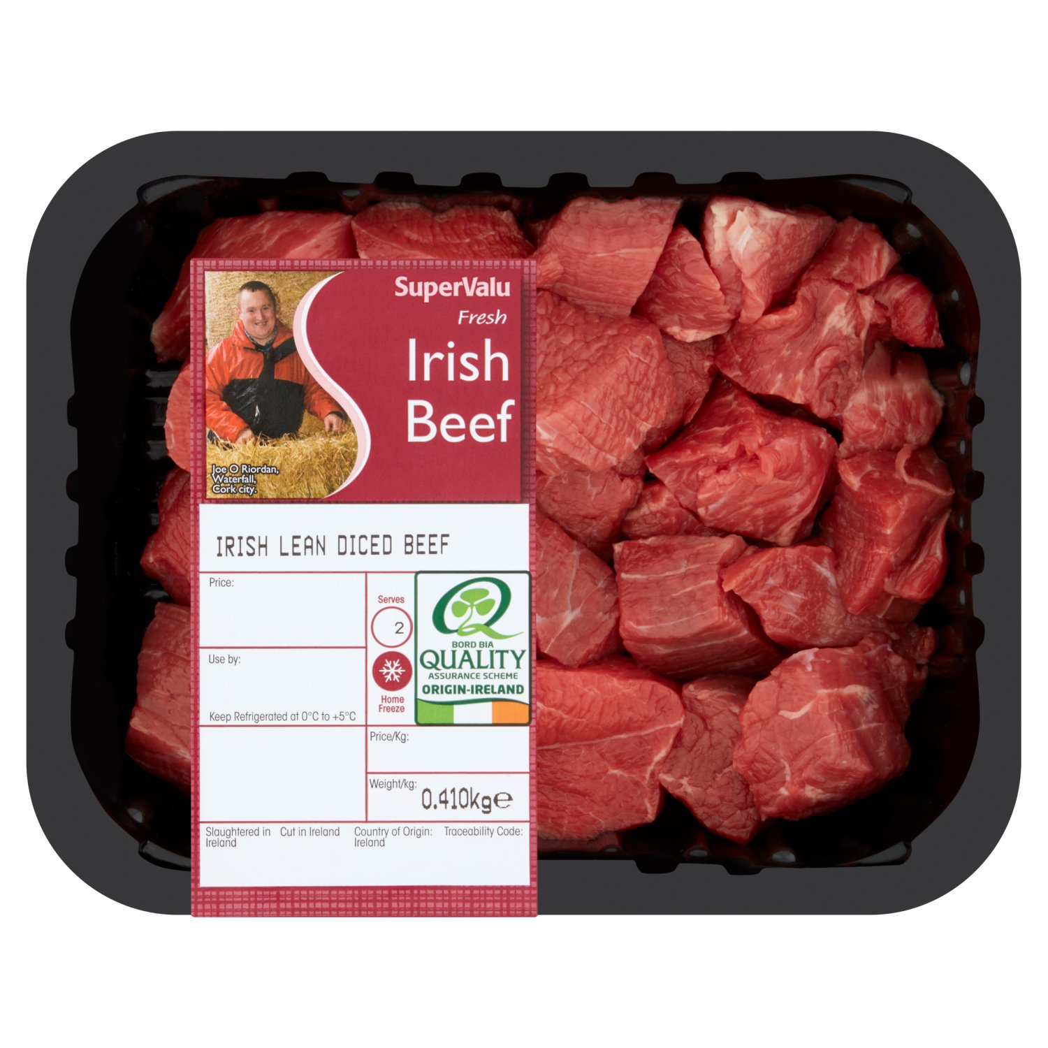 SuperValu Lean Diced Beef (410 g)