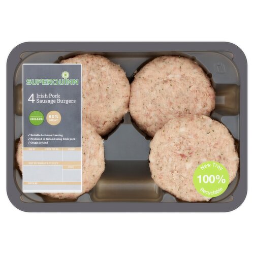 Superquinn Pork Sausages Burgers (454 g)