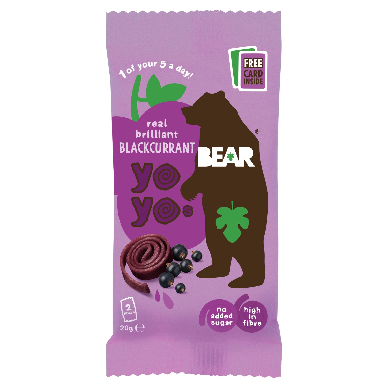 Bear Pure Fruit YoYos Blackcurrant (20 g)