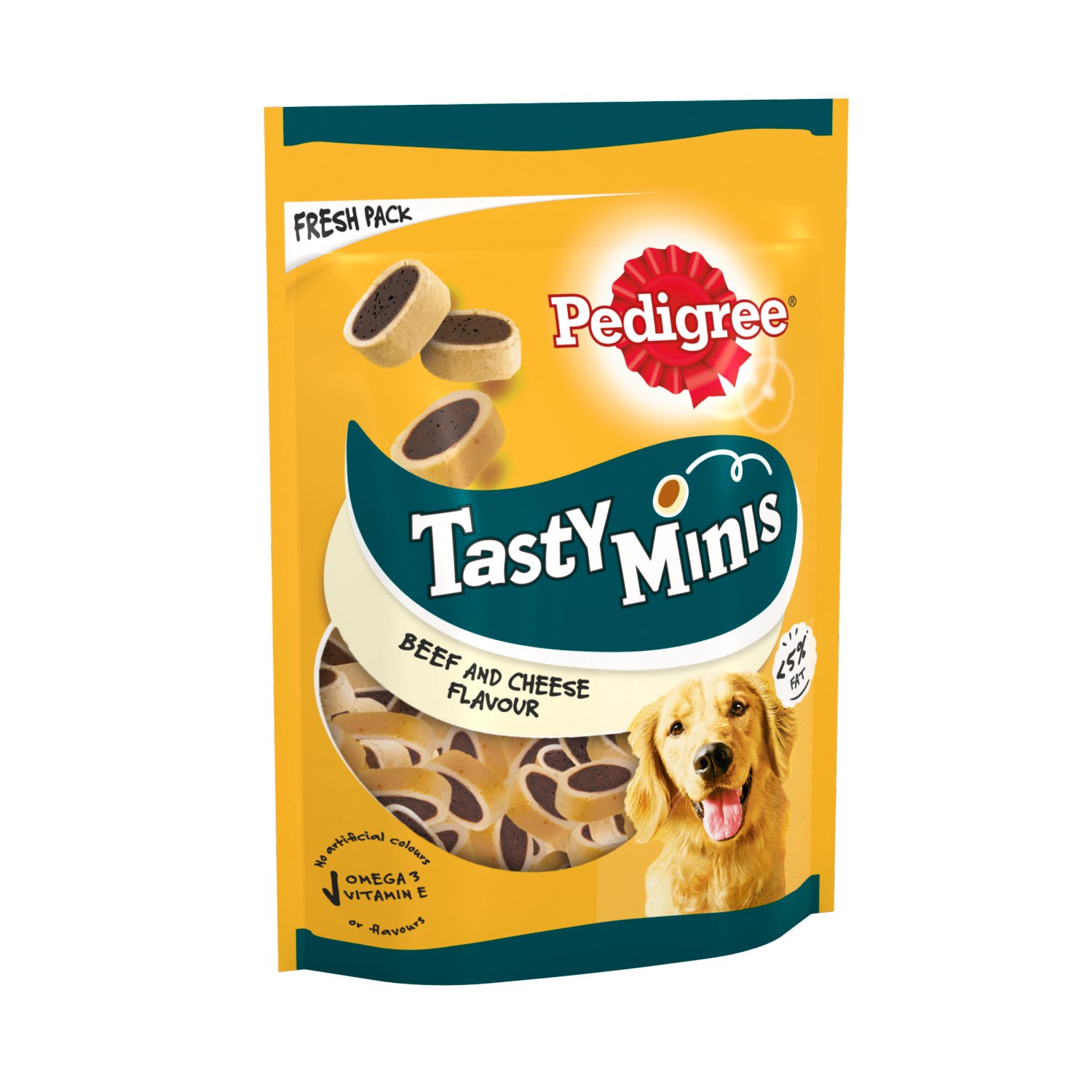 Pedigree Tasty Minis Cheese & Beef Dog Treats (140 g)
