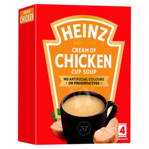 Heinz Cream Of Chicken Cup Soup 4 Pack (68 g)