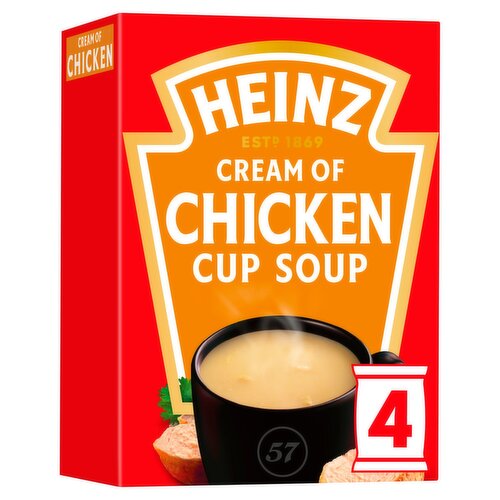 Heinz Cream Of Chicken Cup Soup 4 Pack (68 g)