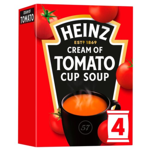 Heinz Cream Of Tomato Cup Soup 4 Pack (88 g)