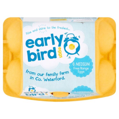 Early Bird Free Range Eggs 6 Medium  (375 g)