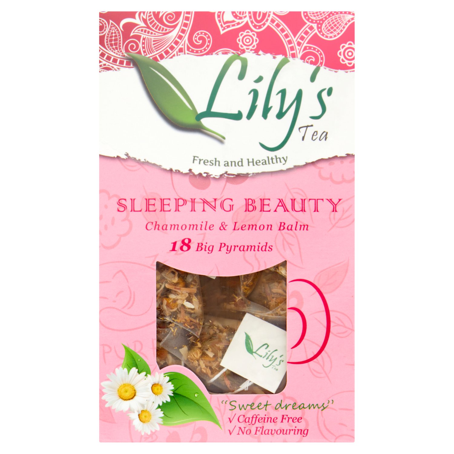 Sleeping Beauty
These magnificent chamomile blossoms are not crushed or milled but wholesomely blended with amazing yet under-appreciated lemon balm leaf. Both are excellent for helping a good night's sleep. Gently sweet and relaxing. 100% Natural with- out flavouring. Naturally caffeine free.