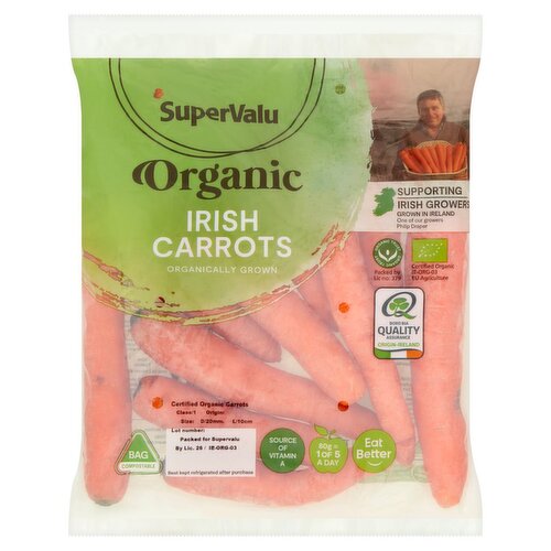 SuperValu Organic Irish Carrots (750 g)