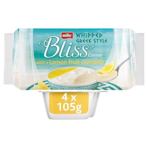 Muller Corner Bliss Yogurt with Lemon 4 Pack (105 g)