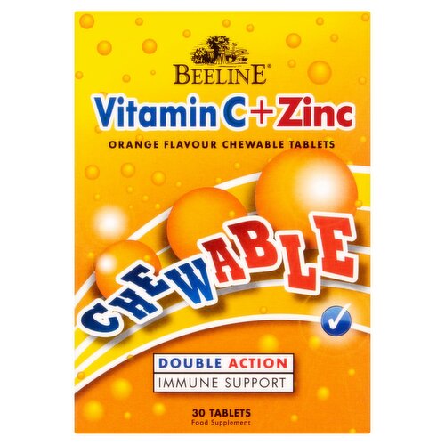 Beeline Chewable C & Zinc Tablets (30 Piece)