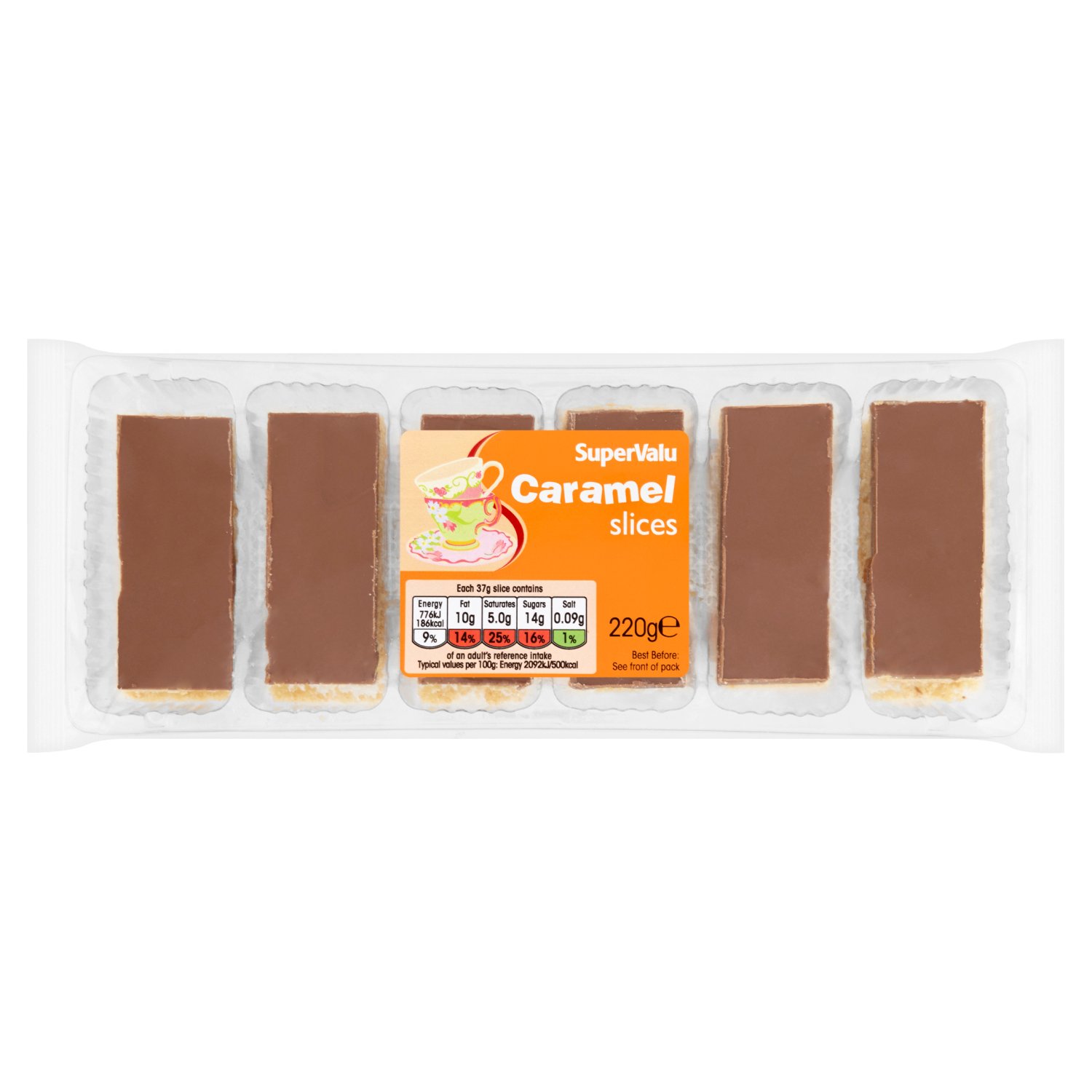 SuperValu Caramel Slices 6 Pack (220 g)