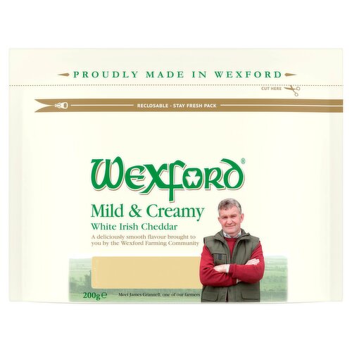 Wexford Cheddar Mild & Creamy White Block (200 g)