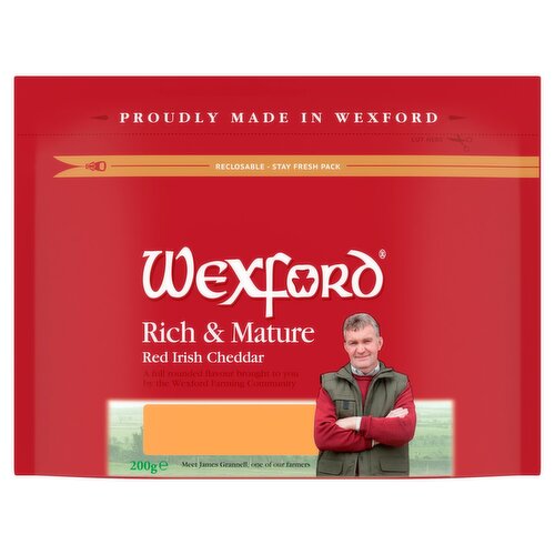 Wexford Rich & Mature Red Irish Cheddar (200 g)