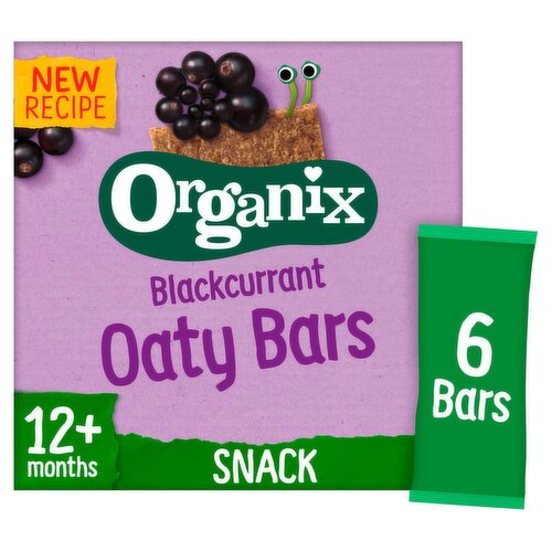 Organix Blackcurrant Soft Oaty Bar 12 Months 6 Pack (23 g)