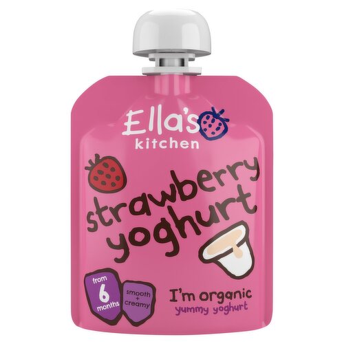 Ella's Kitchen Strawberry Yoghurt Greek Style 6+ Months (90 g)