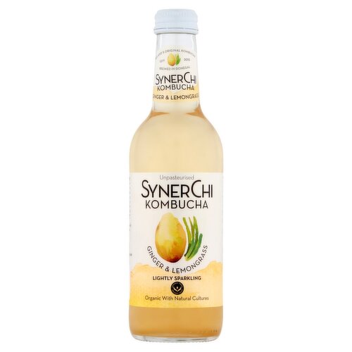 Synerchi Live Kombucha Ginger & Lemongrass (330 ml)