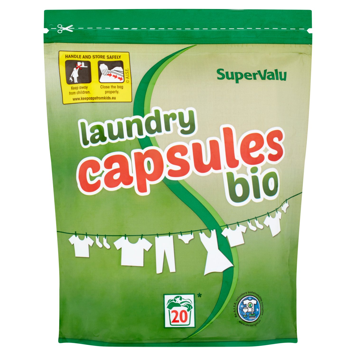 SuperValu Bio Laundry Liquid Capsules 20 Washes (20 Piece)