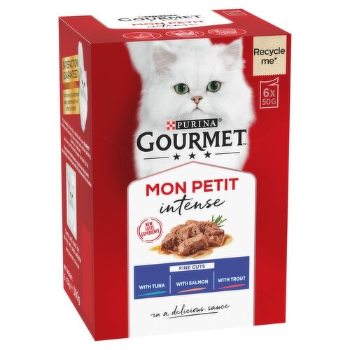 Gourmet Mon Petit Fish Variety Cat Food 6 Pack (300 g)