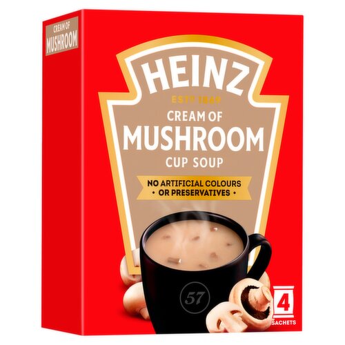 Heinz Cream Of Mushroom Cup Soup 4 Pack (70 g)