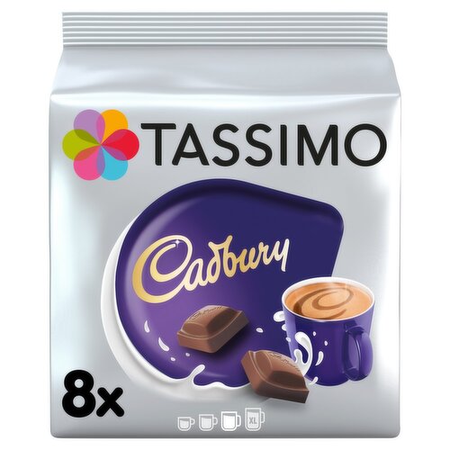 Tassimo Cadbury Hot Chocolate Pods 8 Pack (240 g)