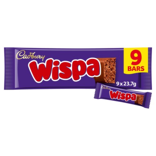 Cadbury Wispa Chocolate Bar 9 Pack (23.7 g)