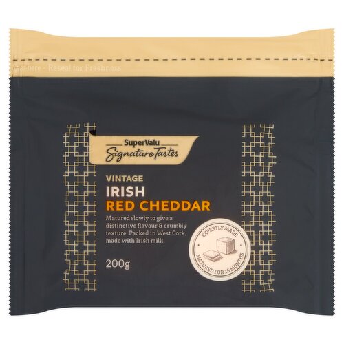 Signature Tastes Irish Vintage Red Cheddar (200 g)