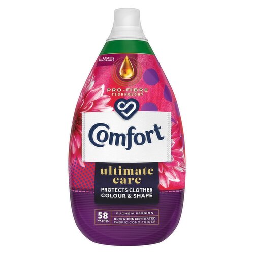 Comfort Fushcia Passion Fabric Conditioner 58 Washes (870 ml)