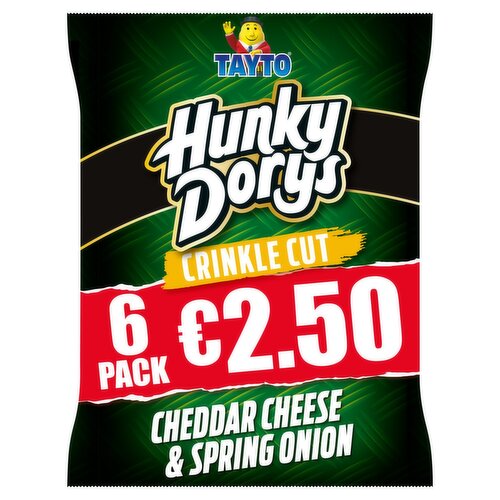 Tayto Hunky Dory Cheddar Cheese & Spring Onion 7 Pack (25 g)